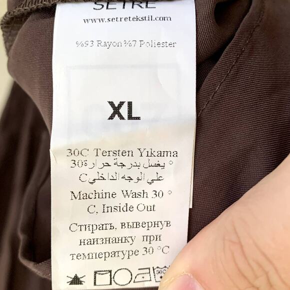 Setre Woman Midi Dress in Brown - Picture 9 of 10